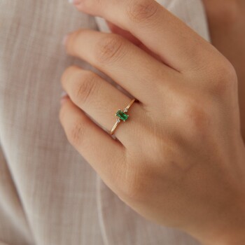 Yeşil Baget Yüzük - Mazal