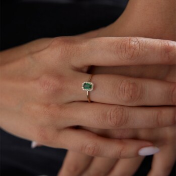 Yeşil Baget Yüzük - Cemart