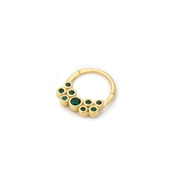 Yeşil Balonlu Helix Piercing - Alen