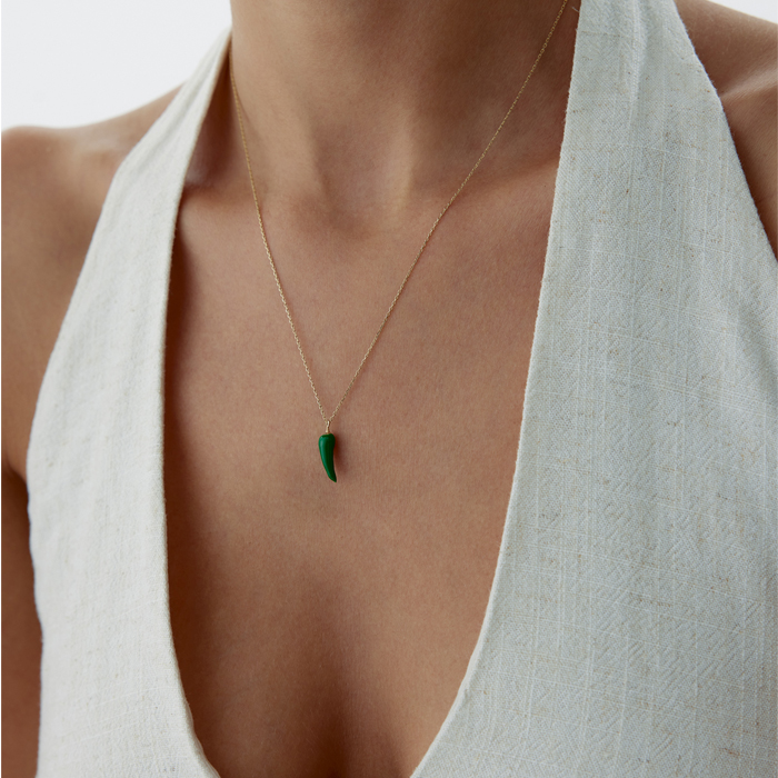 Yeşil Biber Kolye - Rayna (1)