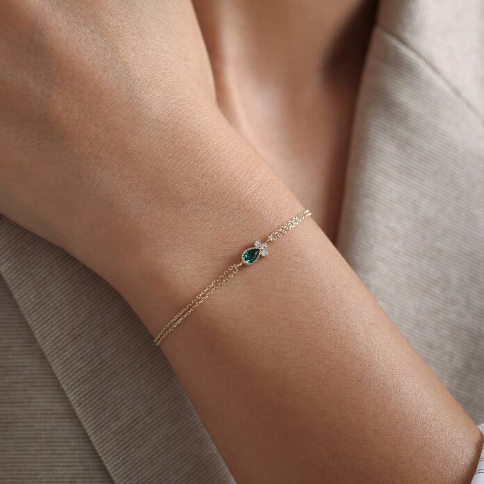 Yeşil Damla Bileklik - 1