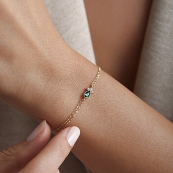 Yeşil Damla Bileklik - Rayna (1)