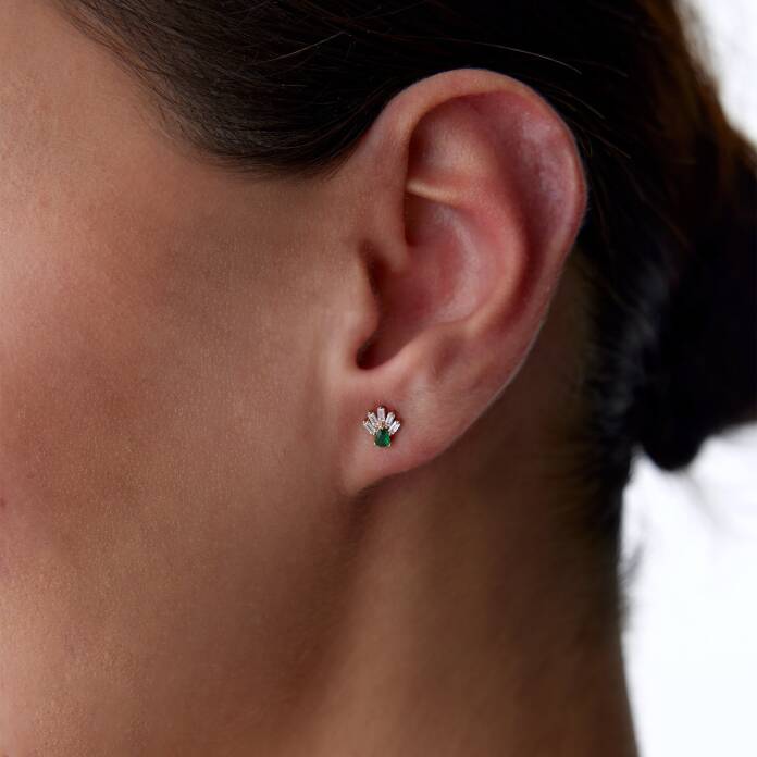 Yeşil Drop Küpe - 2