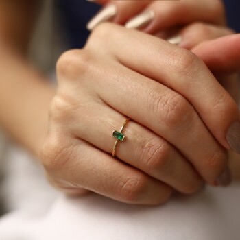 Yeşil Fancy Yüzük - Alen