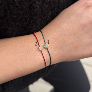 Yeşil İpli Çiçek Bileklik (1) - Simoro