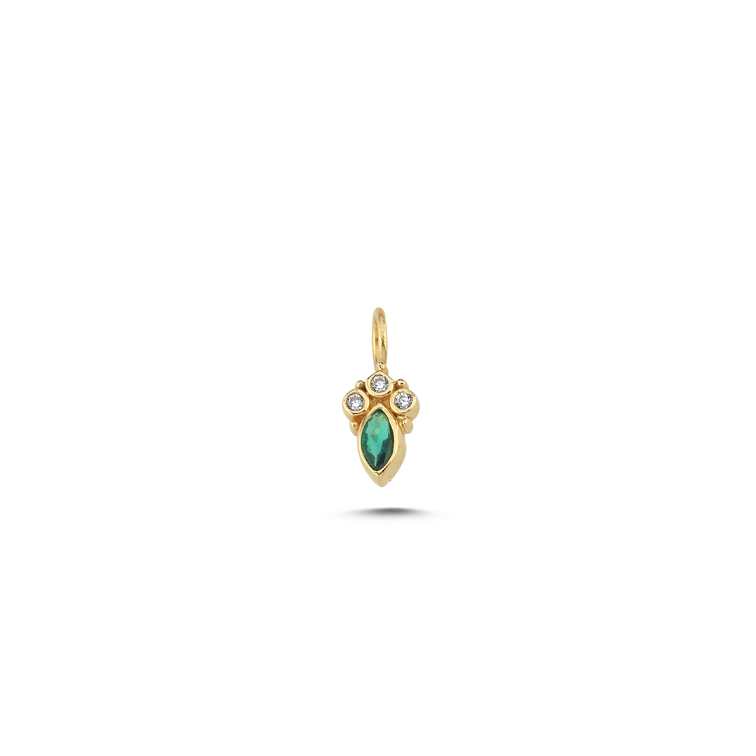 Yeşil Kraliçe Safir Charm - 1
