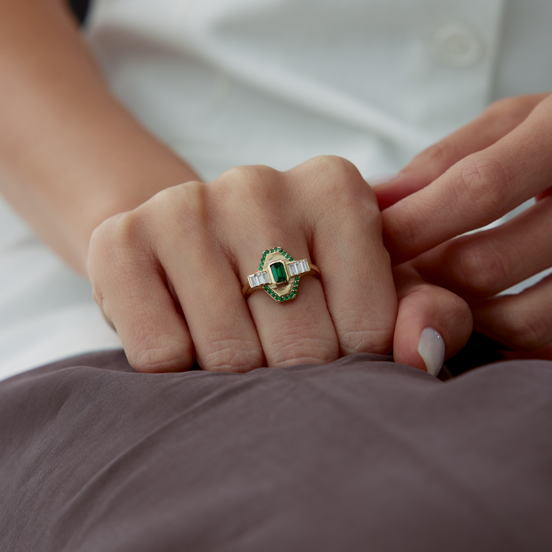 Yeşil Liora Yüzük - 2