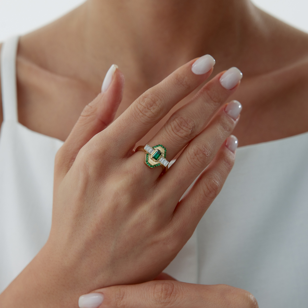 Yeşil Liora Yüzük - 1