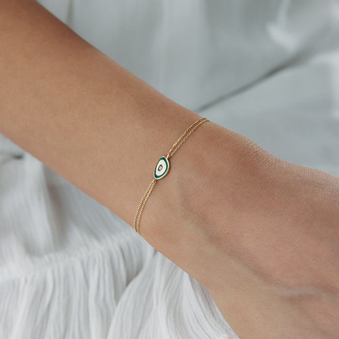 Yeşil Mineli Eye Bileklik - Cemart (1)