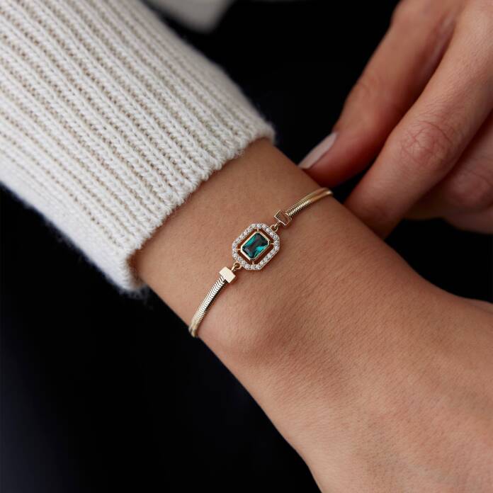 Yeşil Taşlı Bileklik - 1