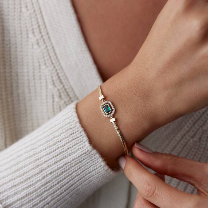 Yeşil Taşlı Bileklik - 2