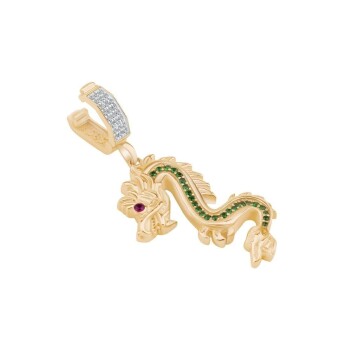 Yeşil Taşlı Ejderha Charm - Ema (1)