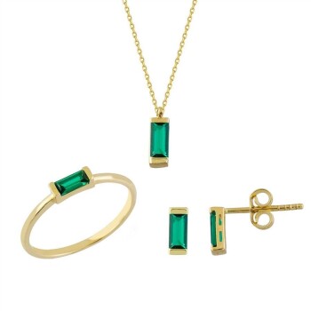 Yeşil Taşlı Set - CNR (1)