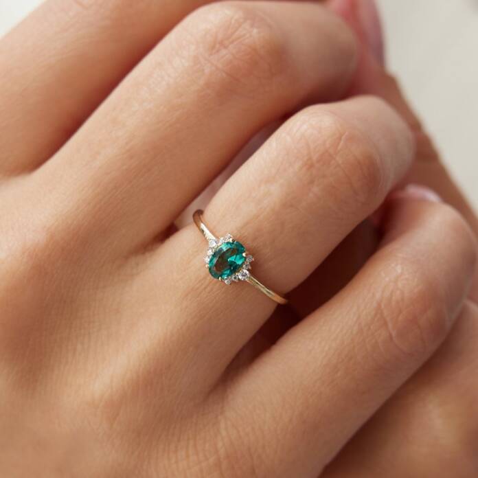 Yeşil Taşlı Yüzük - 2