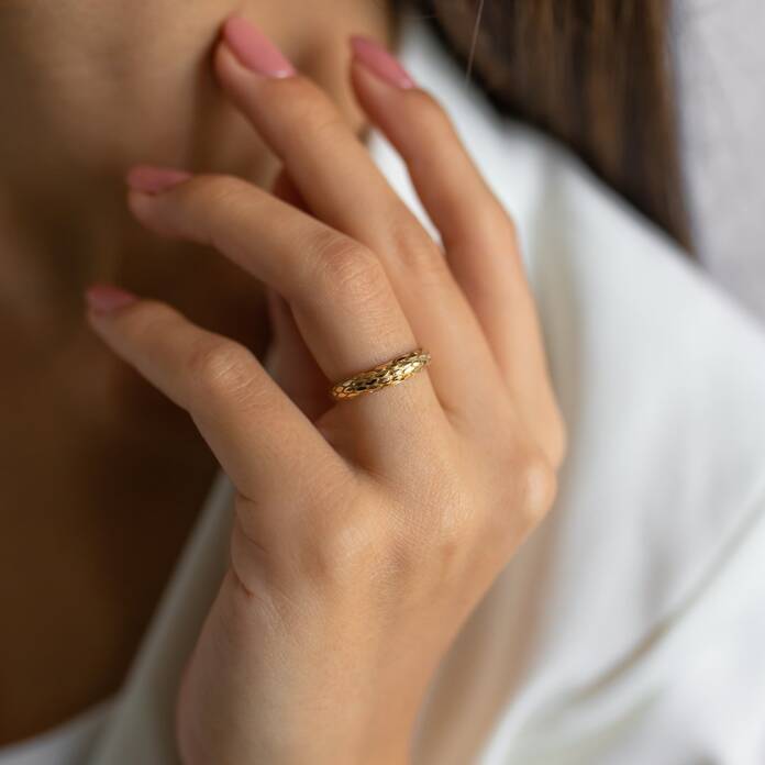 Yılan Derisi Görünümlü Yüzük - 1