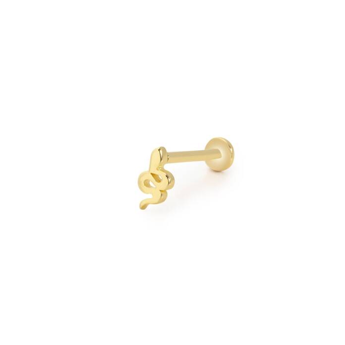Yılan Desen Küçük Tragus Piercing - 1