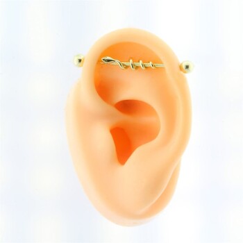 Yılan Motifli Köprü Piercing - Dianora (1)