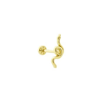 Yılan Motifli Minimal Tragus Piercing - Dianora