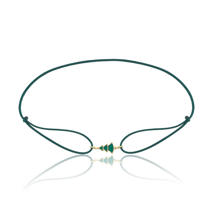 Yılbaşı Ağacı İpli Bileklik - Alen