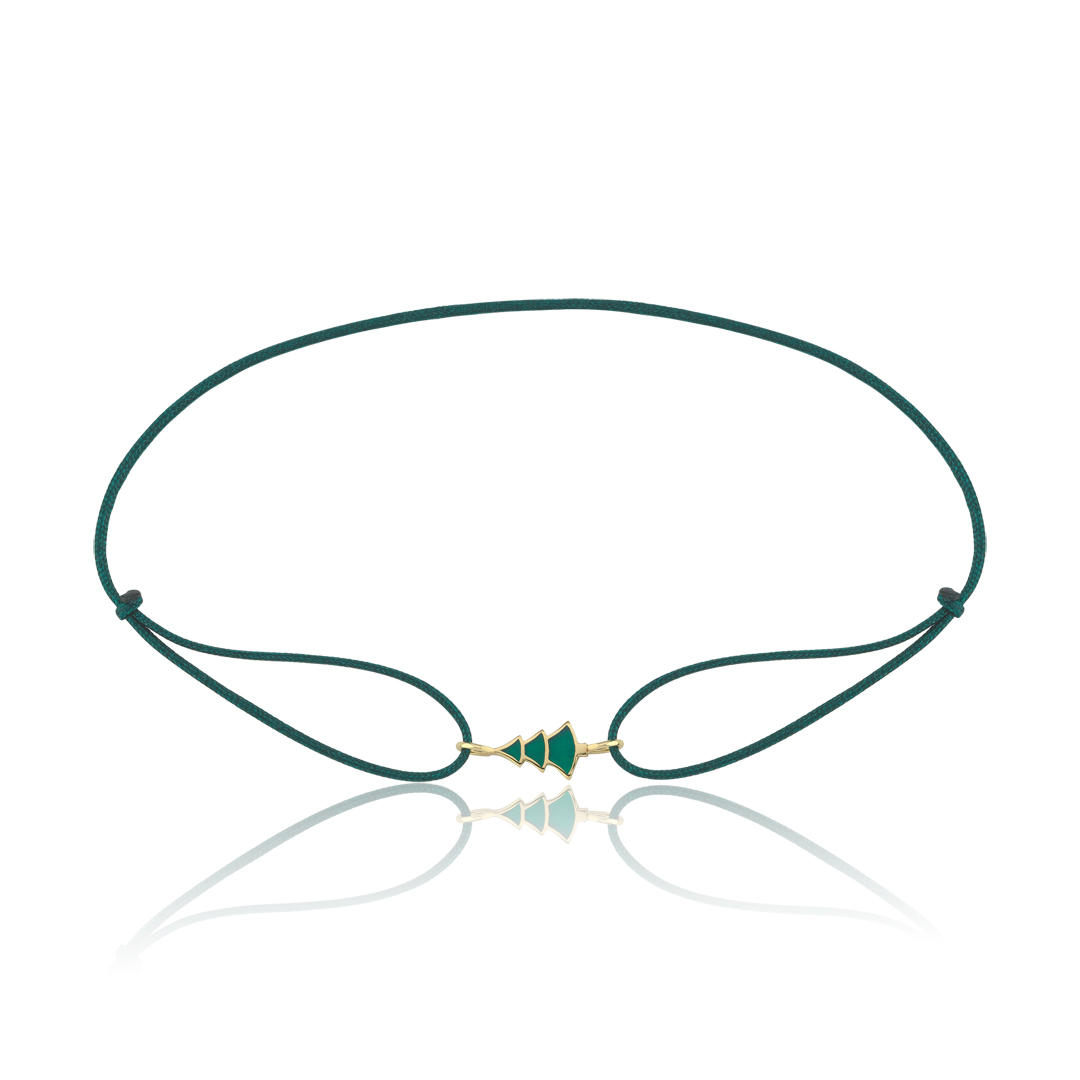 Yılbaşı Ağacı İpli Bileklik - 1