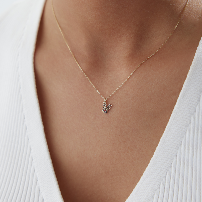 Yılbaşı Geyiği Kolye - Alen (1)