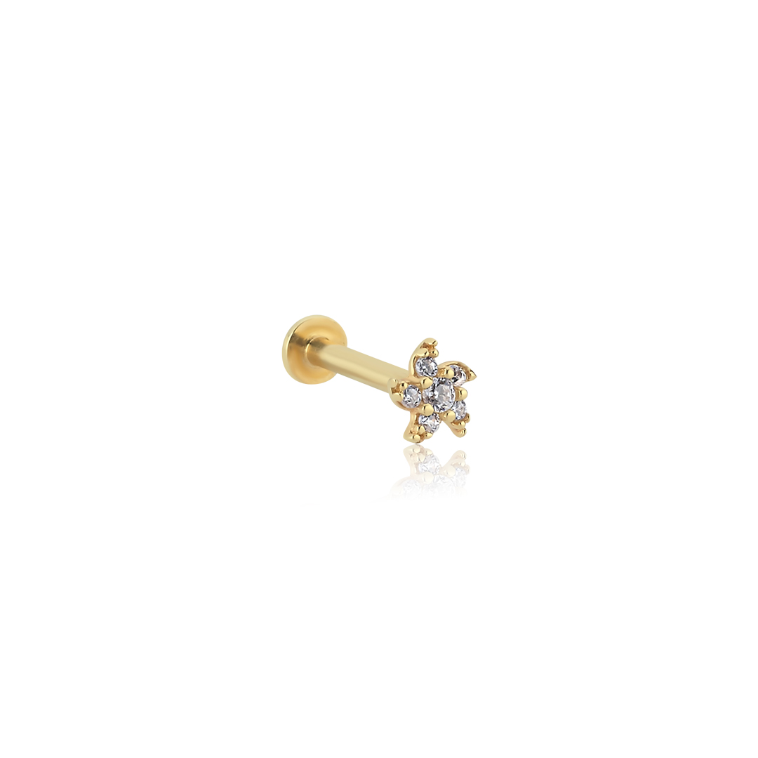 Yıldız Çiçeği Tragus Piercing - 1