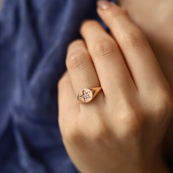 Yıldız Detay Şovalye Yüzük - 3