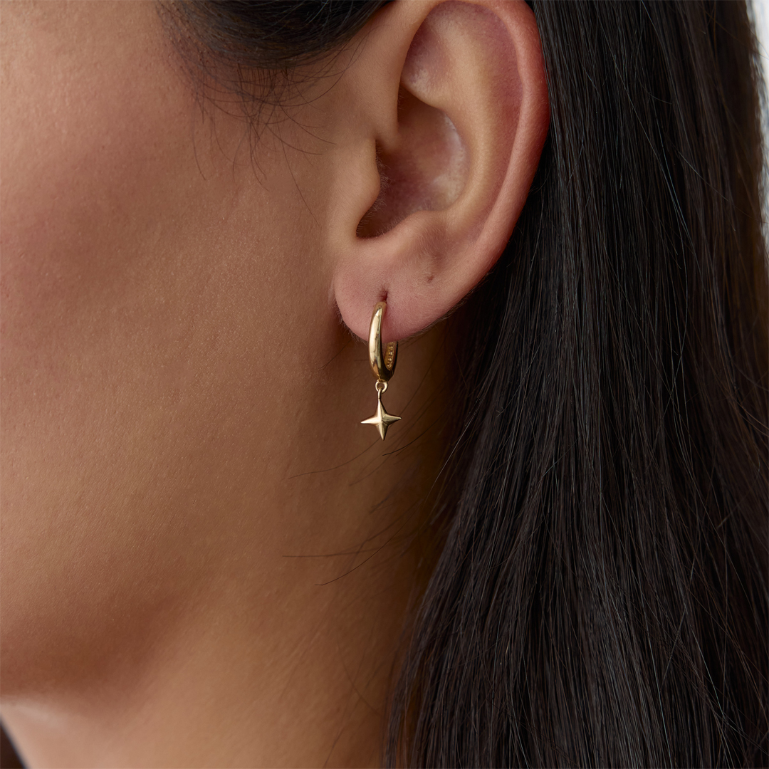 Yıldız Detaylı Küpe - 1