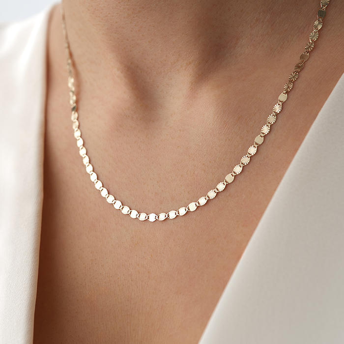 Yıldız Detaylı Yuvarlak Zincir Altın Kolye - Ahmet Özcan (1)