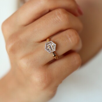 Yıldız Parıltısı Baget Yüzük - Alen