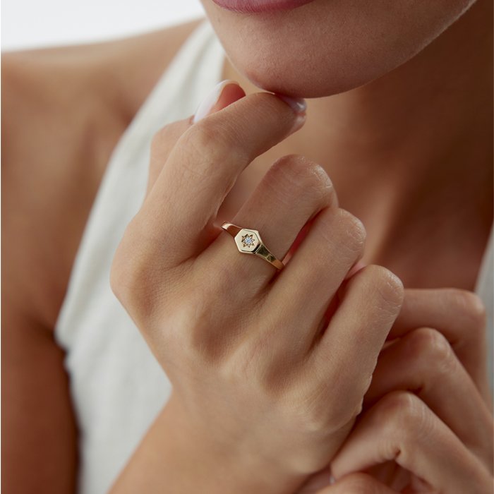 Yıldız Tektaş Şovalye Yüzük - 3