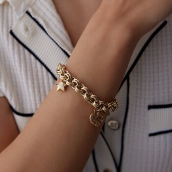 Yıldız ve Kalp Charm Bileklik - 2