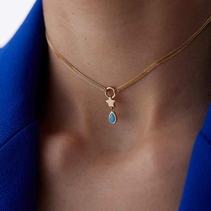 Yıldız ve Mavi Damla Chooker - Rayna