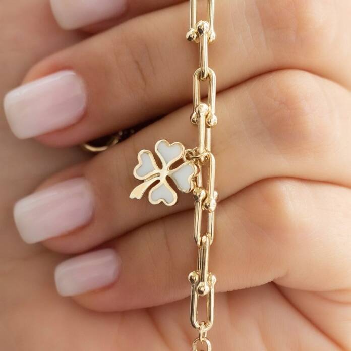 Yonca Charm Kilit Bileklik - 2