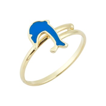 Yunus Balığı Çocuk Yüzüğü - Melike