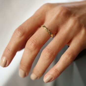 Yuvarlak Desenli Yüzük - Alen