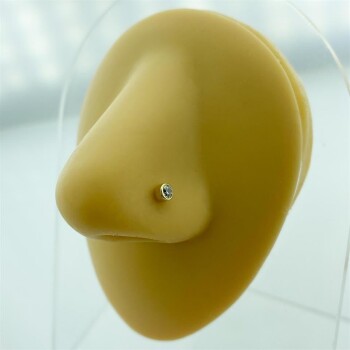 Yuvarlak İçi Tektaşlı Altın Hızma - Alen (1)