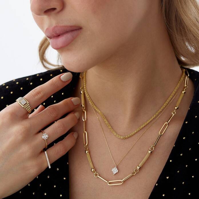 Yuvarlak Taşlı Kare Şovalye Yüzük - 2