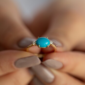 Zarafet Firuze Taşlı Yüzük - Vedat