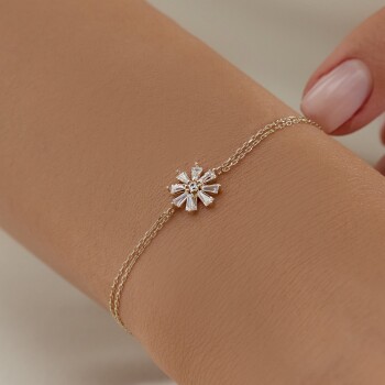 Zarif Çiçek Baget Bileklik - 3