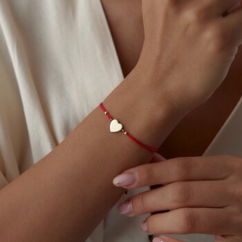 Zarif İpli Kalp Bileklik - Milades (1)