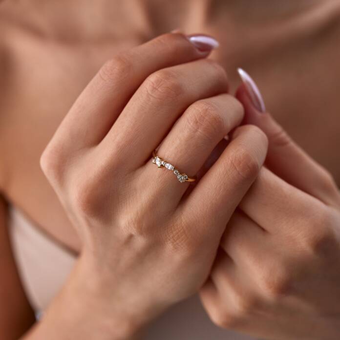 Zikzak Taşlı Yüzük - 1