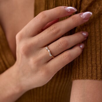 Zikzak Taşlı Yüzük - Rayna (1)